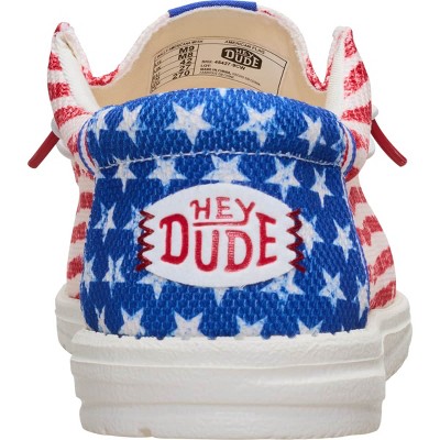 HEYDUDE Men Wally Americana Mesh, 4thof July Patriotic Shoes , American Flag, M9 — фото 6