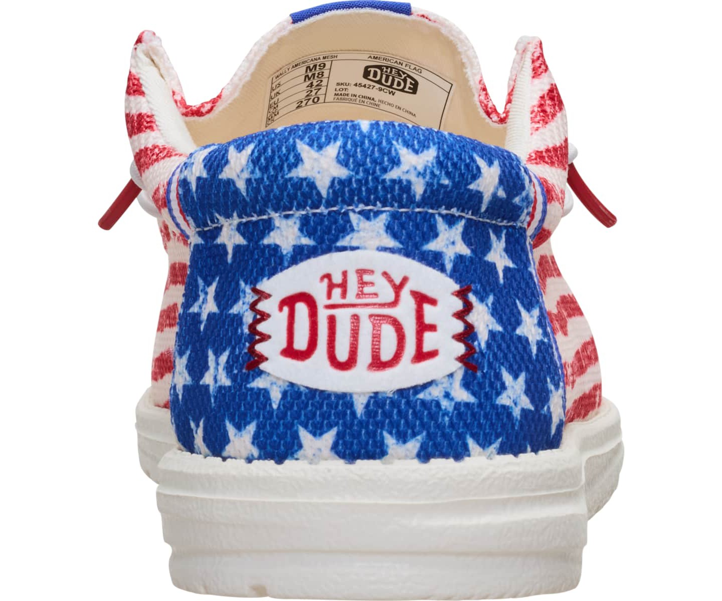 Кроссовки HEYDUDE Men Wally Americana Mesh, 4thof July Patriotic Shoes, American Flag, M9 — фото 6