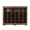 Okak Shoe Cabinet with Curved Base, Shoe Rack with 24 Shoe, Shoe Cabinet Storage For Entryway, Living Room, Hallway, Brown - 3 of 4