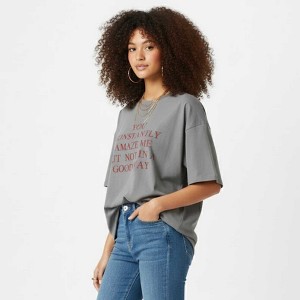 Cherie Code Women’s Graphic Tee – Cotton Blend, Short Sleeve, Oversized Fit - 1 of 2