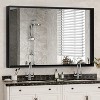 Acekool Bathroom Mirror 40x30inch Modern Rectangular Wall-Mounted Square Corner Vanity Mirror with Metal Frame for Living Room Entryways 40x30in - 3 of 4