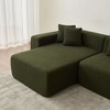 Modular Sectional Couch, Lambswool Fabric Modern L-Shape Sectional Sofa with Chaise Lounge - 3 of 4