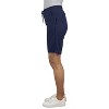 Blue Ice Women's Loose Fit Tech Fleece Jogger Sweat Lounge Shorts With Long Zipper Side Pocket - 2 of 4
