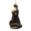 Kurt Adler 7-Inch Bellissimo Glass Santa In Midnight Black Ornament - 4 of 4