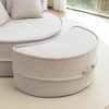 PAGED Lazy Lounge Sofa Oversized Round Sofa Accent Barrel Chair with Ottoman and 5 Pillows for Living Room, Home Office - 4 of 4