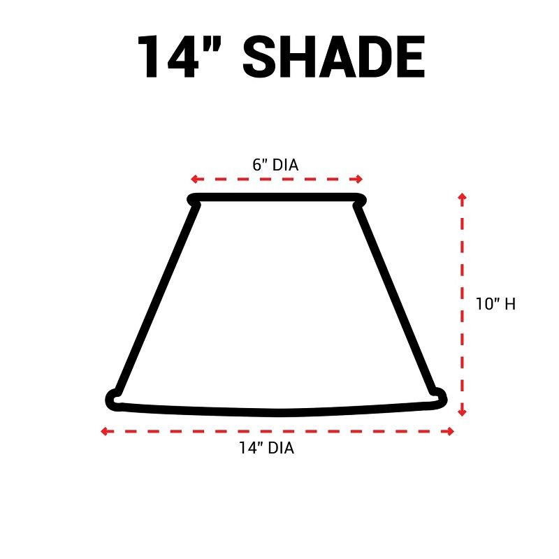 Park Designs Metal Dot Dash Shade - 14" - Black, 4 of 5