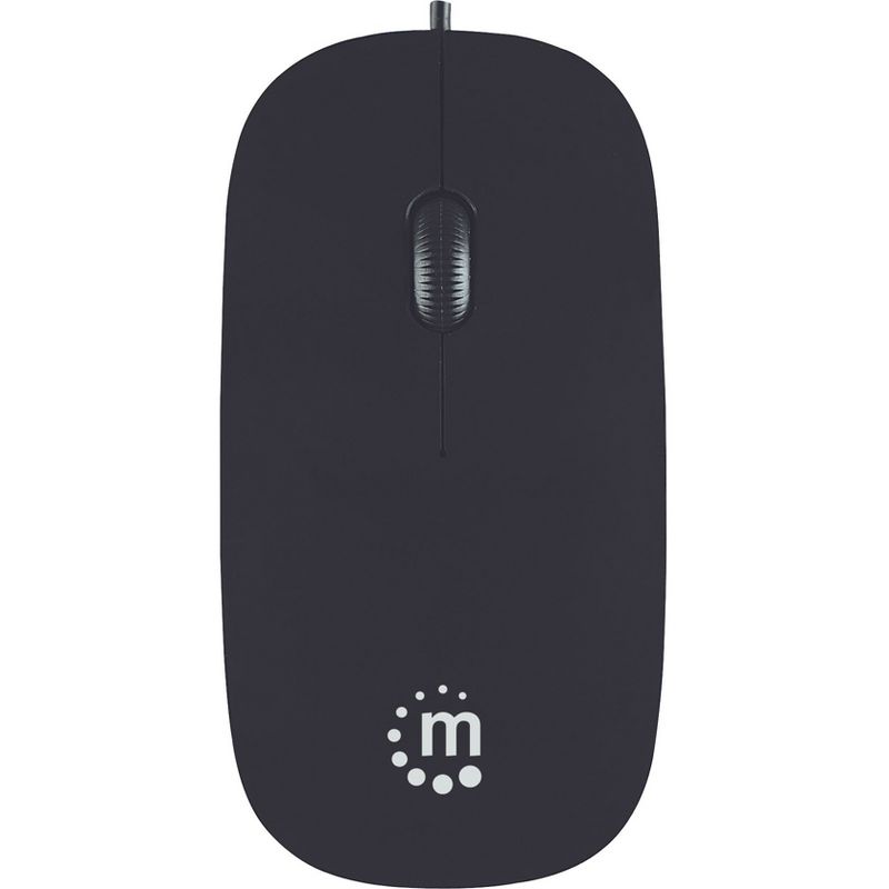 Manhattan USB Optical Mouse with Scroll Wheel, 1000dpi, Black, 4 of 7