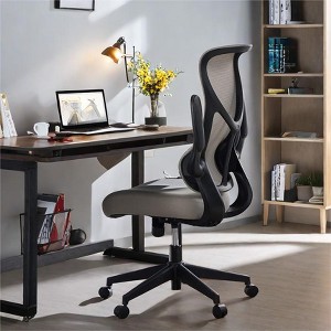 GlasFlength Task and Chairs Seating, Sets with Swivel Rolling, Low-Back Mesh Armless Office Chair for office, Pink, 19.68"*19.68"*34.25" - 1 of 4