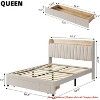 Upholstered Bed Frame w/ Storage Headboard,Platform Bed Frame w/ Storage Drawers, Charging Station No Box Spring Needed - 2 of 4