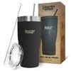 Healthy Human Stainless Steel Tumbler with Straw & Lid | (32oz, Pure Black) - image 4 of 4