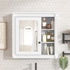HDZNVF Wall Mounted Bathroom Medicine Cabinet with Mirror and Storage Organizer - 3 of 4