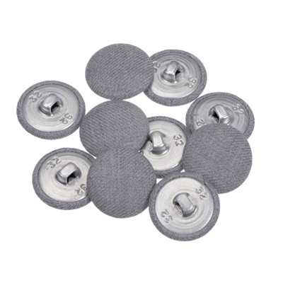 Unique Bargains Round Metal Sewing Cloth Covered Button 10 Pcs