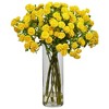 Nearly Natural Japanese Artificial Flower Arrangement, Yellow - 4 of 4