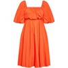 Women's Plus Size Rosabella Dress - tangerine | CITY CHIC - 3 of 4