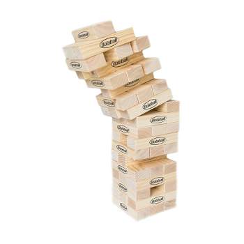 Giant Toppling Tower Game - 60 Blocks - Storage Crate - Indoor/Outdoor Set