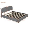 Full/Queen Size Teddy Fleece Upholstered Platform Bed with Hydraulic Storage System 4S - ModernLuxe - 4 of 4