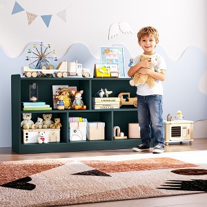 TinyHomie Kids Bookshelf, Toy Storage Cubby, 5-Section Montessori Bookshelf, Fit for Children's Room, Playroom, Hallway, Kindergarten - 1 of 4