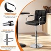 Yaheetech 2pcs Swivel Adjustable Bar Stools with Large Steel Pedestal Base for Bar Counter - 4 of 4