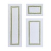 Hotel 3 PC Bath Rug 100% Premium Cotton Tufted Weave Two Tone Reversible Bathroom Rug, Super Soft Absorbent, Machine Washable Bath Mat - 2 of 4