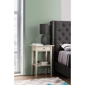 NicBex Modern Minimalist Wooden Nightstand with Drawer and Open Shelf Bedside Table End Table for Bedroom, Living Room - 1 of 4