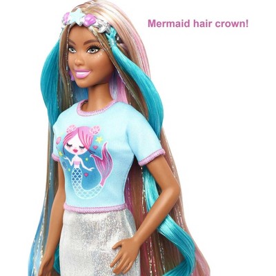 Barbie Fantasy Hair Doll with Mermaid and Unicorn Accessories