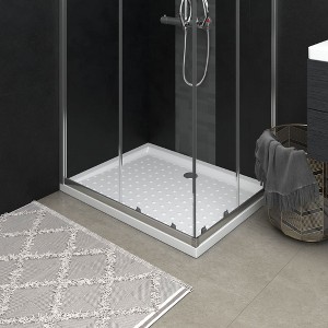 VidaXL Shower Base Tray with Dots White 35.4 in.x27.6 in.x1.6 in. ABS - 1 of 4