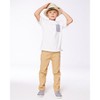 Deux par Deux Boy Stretch Twill Pants Light Golden Beige - 3 of 4