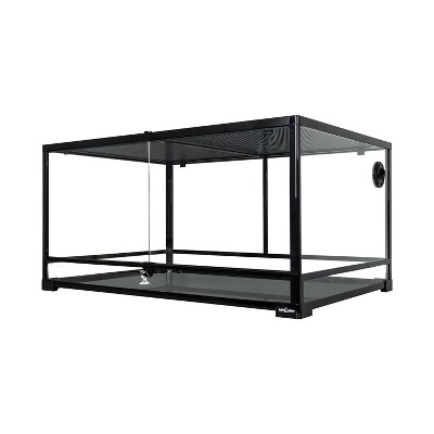 REPTI ZOO 40 Gallon Reptile Glass Terrarium, Double Hinge Door with Screen  Ventilation Reptile Terrarium 36 x 18 x 18