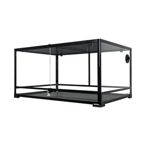 REPTI ZOO 67 Gallon Reptile Glass Terrarium, Double Hinge Door with Screen Ventilation Reptile Terrarium 36" x 24" x 18"(Knock-Down) - 1 of 4