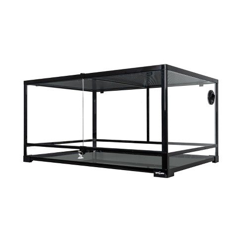 iets erger maken logo Repti Zoo 67 Gallon Reptile Glass Terrarium, Double Hinge Door With Screen  Ventilation Reptile Terrarium 36" X 24" X 18"(knock-down) : Target