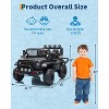 24V Ride on Car for Kids, 2-Seater Electric Truck with Parent Remote Control, 4 Max MPH, LED Lights & Music, Black - 3 of 4