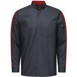Red Kap Men's Long Sleeve Two-Tone Pro+ Work Shirt With Oilblok And Mimix - 1 of 1
