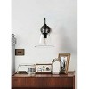 Warehouse Of Tiffany 13"x18"x11" 1-Light Mildred Wall Lamp Black: ETL Listed, Edison Bulb, Glass Shade, Metal Body - 3 of 3