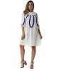 Riviera Sun Short Dress with Smocking and Tassel - 2 of 4
