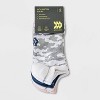 Women's Cushioned Camo Print 6pk No Show Socks - All In Motion™ Assorted Colors 4-10: Arch Support, Zone Cushioning - 2 of 3
