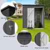 Gulches Metal garden sheds 5ft¡Á4ft outdoor storage sheds ,Tool Shed with All-Weather Design, grey - 4 of 4
