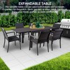 Kozyard Villa Expandable Patio Dining Table Adjustable Aluminum Outdoor Furniture for Backyard Deck Garden - 3 of 4