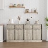 Garvee Sideboard Buffet Cabinet with Storage Drawers, 4-Door Kitchen Cabinet with Wood Handles, Modern Console Table for Dining Room, Entryway - 4 of 4