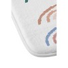 Lyman Creative Co. Rainbows Pastel Memory Foam Bath Rug White - Deny Designs - 3 of 3