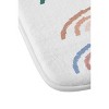 Lyman Creative Co. Rainbows Pastel Memory Foam Bath Rug White - Deny Designs - image 3 of 3