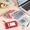 Unique Bargains PU Leather Zipper Design Credit Card Holder 2 Pcs - 4 of 4