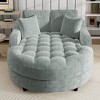 NicBex Oversized Chaise Lounge Sofa Couch with Tufted Seat & Detachable Pillows,Upholstered Sleeper Sofa for Living Room,Bedroom - 2 of 4