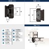 Amerock Double Demountable Hinges for Cabinet Doors with 1/4 Inch Overlay – Set of 2 - 3 of 4