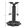 Angel Sar Gothic Cat Scratching Post with Spider Toys, Halloween Bat & Cobweb Design Sisal Scratcher for Indoor Cats, Black - 3 of 4