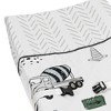Sweet Jojo Designs Boy Changing Pad Cover Construction Truck Green Blue and Grey - 3 of 4