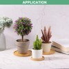 Unique Bargains Multipurpose Durable Reusable Natural Plant Saucer Round - 4 of 4