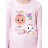 Cry Babies Magic Tears Girls' Child Characters Show Unicorn Sleep Pajama Set Pink - 2 of 4