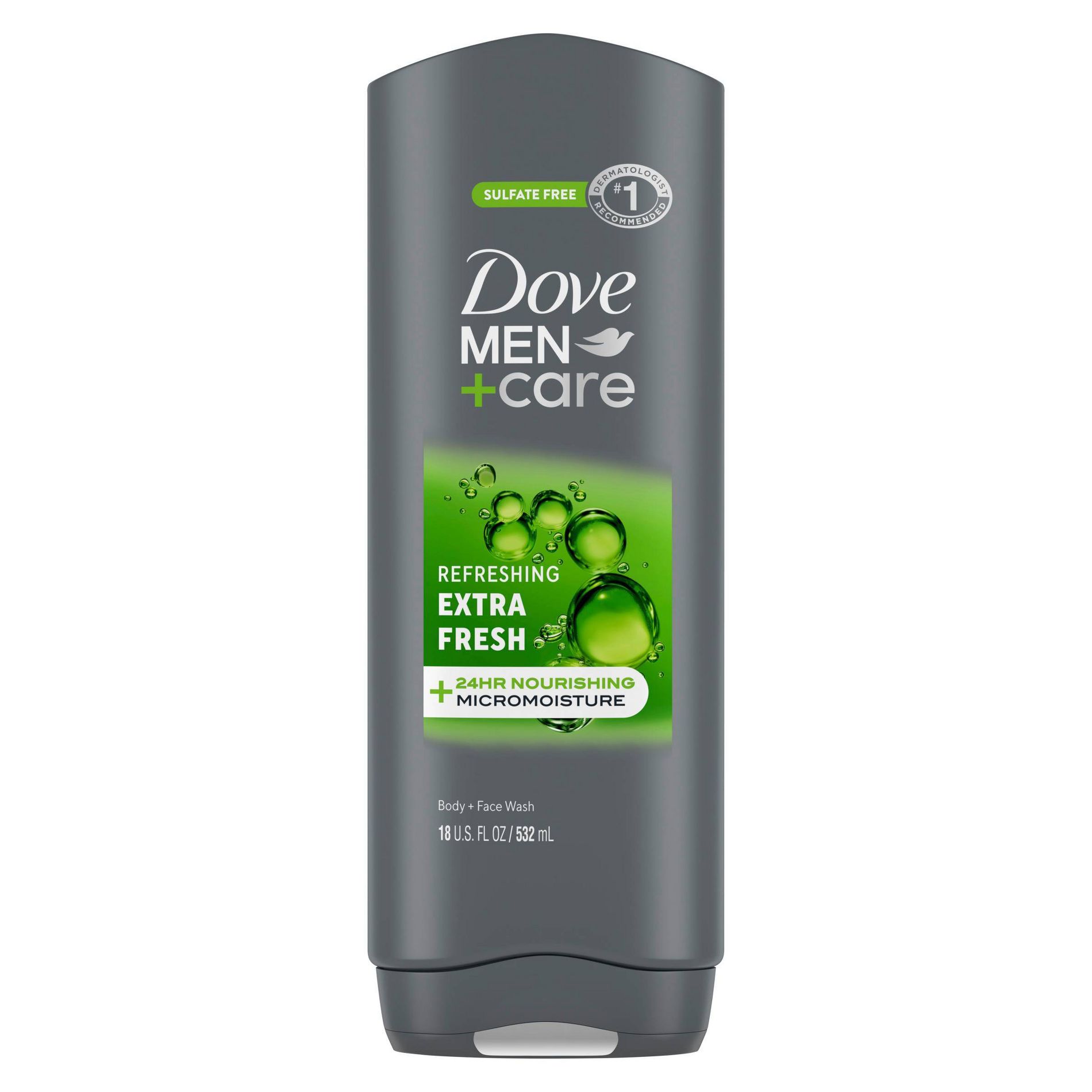 Dove Men+Care Extra Fresh Refreshing Body & Face Wash - Sulfate Free - 18 fl oz