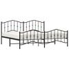 vidaXL Metal Bed Frame with Headboard and FootboardBlack 76 in.x79.9 in. King - 3 of 4