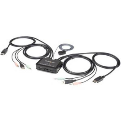StarTech 2 Port USB 4K DisplayPort KVM Switch SV211DPUA4K